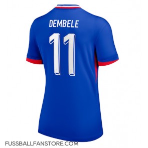 Frankreich Ousmane Dembele #11 Replik Heimtrikot Damen EM 2024 Kurzarm